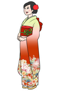 和服を運ぶ